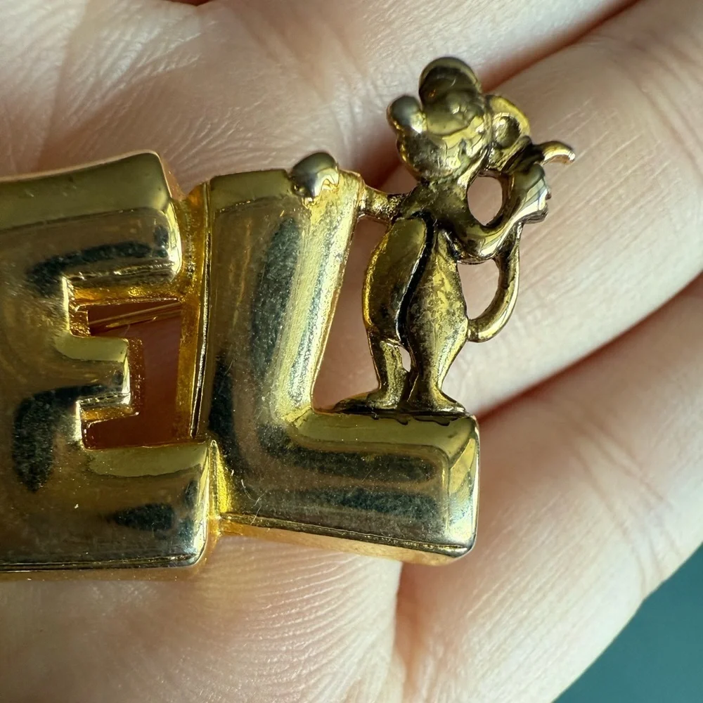 Vintage JJ Jonette Jewelry NOEL Christmas Brooch Pin - Picture 3 of 7